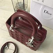 BagsAll Lady Dior 24 Wine Red 1613 - 5