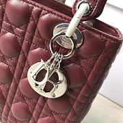 BagsAll Lady Dior 24 Wine Red 1613 - 3