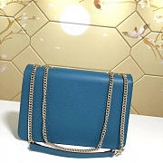 Gucci GG Flap Shoulder Bag On Chain Sapphire Blue BagsAll 510303 - 4