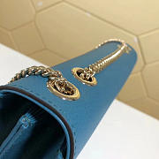 Gucci GG Flap Shoulder Bag On Chain Sapphire Blue BagsAll 510303 - 2