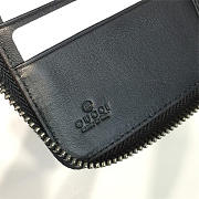 Gucci Long Wallet 22 Black Embossed Leather  - 5