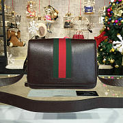 Gucci Shoulder Bag Brown Leather 2155 33cm - 1