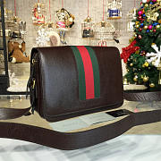 Gucci Shoulder Bag Brown Leather 2155 33cm - 3