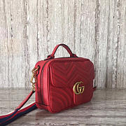 Gucci GG Marmont 25 Matelassé Red Leather 2254 - 6