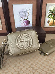 Gucci Soho Disco 21 Leather Bag Gold Z2361 - 2