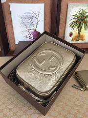 Gucci Soho Disco 21 Leather Bag Gold Z2361 - 6