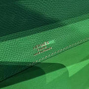 Hermès Kelly Clutch 31 Green/SilverBagsAll Z2845 - 5