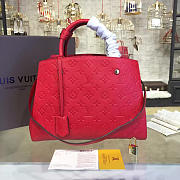 Louis Vuitton Montaigne Migmm Tote Cherry 3576 33cm  - 1