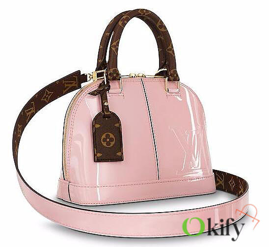 Louis Vuitton Alma BB PINK Patent Leather M51925 25cm  - 1