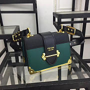 bagsAll Prada Cahier Leather 20 Shoulder Bag 1BD045 Green - 1