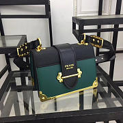 bagsAll Prada Cahier Leather 20 Shoulder Bag 1BD045 Green - 2