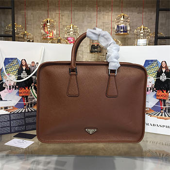 bagsAll Prada Leather Briefcase 4207