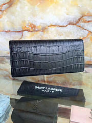 YSL MONOGRAM KATE Clutch IN EMBOSSED CROCODILE SHINY LEATHER BagsAll 4963 - 5