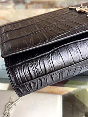 YSL MONOGRAM KATE Clutch IN EMBOSSED CROCODILE SHINY LEATHER BagsAll 4963 - 2