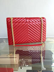 YSL Quilted Monogram College 32 Red 5087 - 5