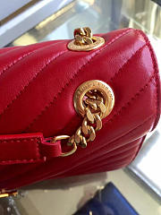 YSL Quilted Monogram College 32 Red 5087 - 3