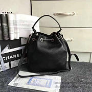 Chanel Calfskin Bucket Bag Balck BagsAll A93597 VS09161 - 2