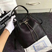 Chanel Calfskin Bucket Bag Balck BagsAll A93597 VS09161 - 6