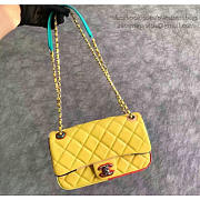 Chanel Yellow Multicolor Small Flap Bag A150301 23cm - 2