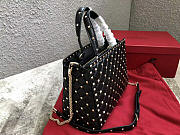 bagsAll VALENTINO Candystud quilted leather tote 0061 black - 6