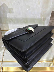 bagsAll Bvlgari Serpenti Forever Calf Leather Flap Cover Handle Bag 284537 - 3