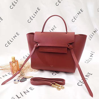 BagsAll Celine Belt Bag Dark Amber Calfskin Z1188 27cm 