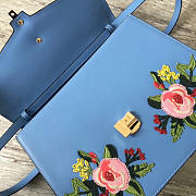 Gucci Sylvie Blue Leather Bag 31.5cm - 6