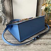Gucci Sylvie Blue Leather Bag 31.5cm - 5