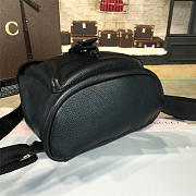 Gucci GG Leather Backpack 27.5 Black 03 - 2