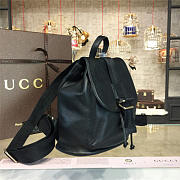 Gucci GG Leather Backpack 27.5 Black 03 - 4