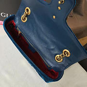 Gucci GG Marmont 26 Matelassé Leather Blue Turquoise 2429 - 2