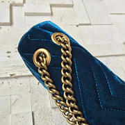 Gucci GG Marmont 26 Matelassé Leather Blue Turquoise 2429 - 4