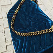Gucci GG Marmont 26 Matelassé Leather Blue Turquoise 2429 - 5