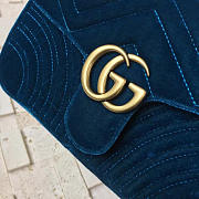 Gucci GG Marmont 26 Matelassé Leather Blue Turquoise 2429 - 6