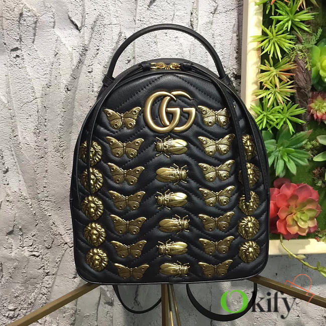 Gucci GG Marmont 22 Backpack Black 04 - 1