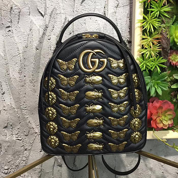 Gucci GG Marmont 22 Backpack Black 04