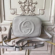 Gucci Soho Disco 21 Leather Bag Gray Z2596 - 1