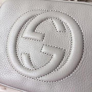 Gucci Soho Disco 21 Leather Bag Gray Z2596 - 6