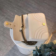 Gucci GG Marmont 21.5 White Matelassé Pearl Bag 2635 - 4