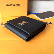 Louis Vuitton LOCKME II COMPACT WALLET Black 3170 - 5