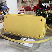 Prada Cortex Double 25 Medium Bag Yellow Z3690 - 6