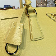 Prada Cortex Double 25 Medium Bag Yellow Z3690 - 5