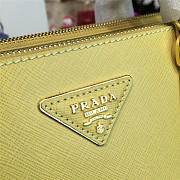 Prada Cortex Double 25 Medium Bag Yellow Z3690 - 4