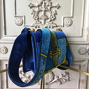 bagsAll Prada Cahier Velvet 20 Shoulder Bag Blue 4319 - 3