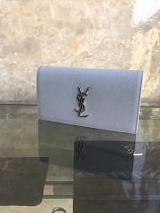 YSL MONOGRAM KATE 25 Clutch GRAIN DE POUDRE EMBOSSED LEATHER BagsAll 4947 - 1