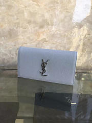 YSL MONOGRAM KATE 25 Clutch GRAIN DE POUDRE EMBOSSED LEATHER BagsAll 4947 - 5