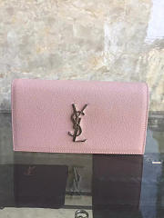 YSL MONOGRAM KATE 25 Clutch GRAIN DE POUDRE EMBOSSED LEATHER BagsAll 4948 - 1