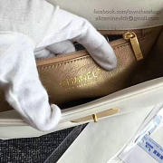 Chanel Lambskin and Calfskin Flap Bag White A91836 21cm - 6