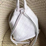 Chanel Calfskin Gold-Tone Metal Backpack White BagsAll A98235 VS08529 - 5