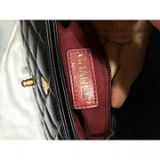 CC Quilted Calfskin Perfect Edge Bag Gold Black A14041 VS02054 26.5cm - 6